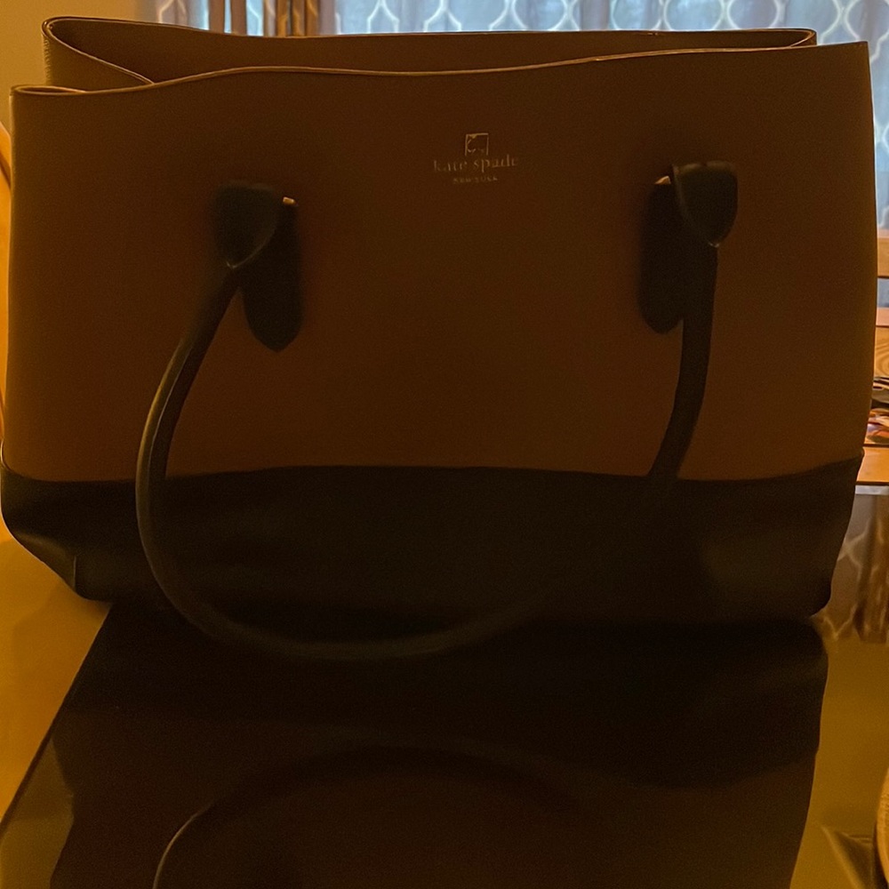 large color block kate spade tote lightly worn